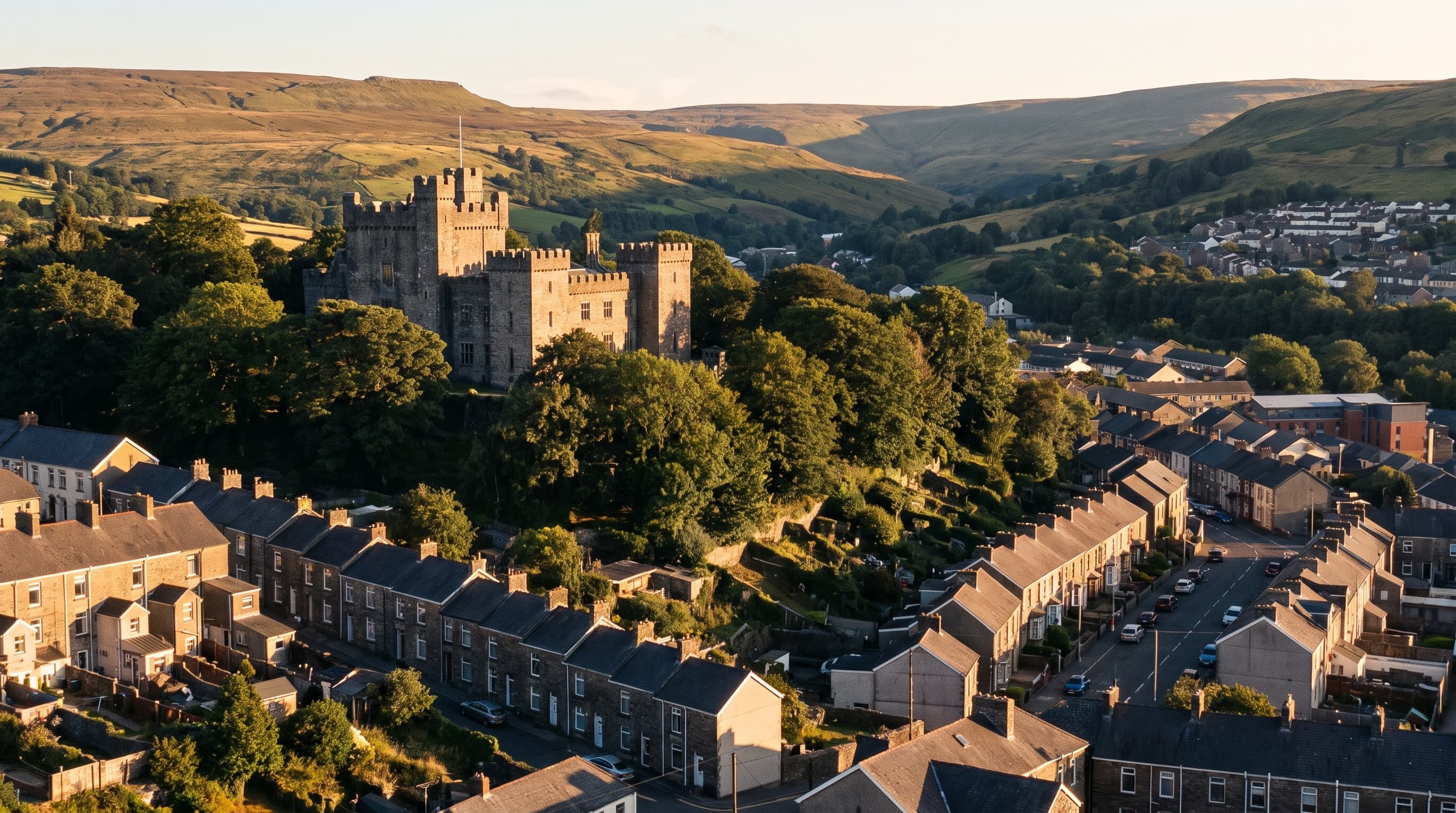 Houses in Merthyr Tydfil, South Wales
